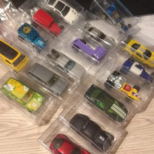 Vista 4 de 100 cajas de exhibición de plástico para modelos de automóvil de juguete a escala 1/64, caja protectora de PVC transparente para modelos