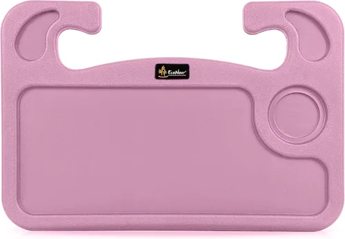Vista 12 de EcoNour Escritorio para volante de automóvil 2 en 1 (beige) Bandeja para volante para laptop, comer, bebidas Bandeja rectangular de ABS