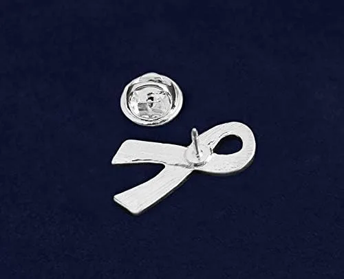 Vista 5 de Breast Cancer Pink Ribbon Pins - Pink Ribbon Wholesale Pack Pins for Breast Cancer Awareness - Perfect for Support Groups, Promotional Events