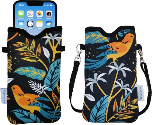 Vista 34 de Tainada Funda Estuche Bolsa de Neopreno para Teléfono para Hombres y Mujeres con Correa Cruzada/Cordón para el Cuello para iPhone 17/16/15 Pro Max