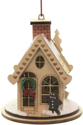 Vista 6 de Juego de árbol 3D Adorno de madera para árbol de Navidad