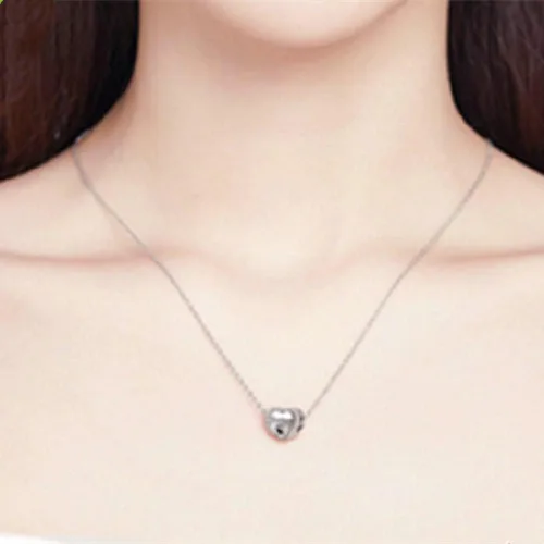 Vista 3 de BEEUVIP Dije de cruz de animales familiares de plata de ley 925 con cuentas caladas para pulseras y collares con circonita cúbica 5A, regalo