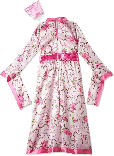 Vista 2 de Disfraz de princesa asiática, Let's Pretend, kimono rosa, para niñas pequeñas