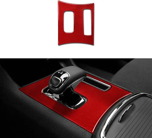 Vista 17 de Para 2011 2012 2013 2014 Dodge Charger Accesorios Consola central Aire Acondicionado Interruptor de Volumen Panel de Fibra de Carbono Pegatina