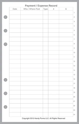 Vista 13 de Reposición de papel con cuadrícula de puntos de tamaño compacto (0,10"), dimensionado y perforado para cuadernos Franklin Covey Compact y otros