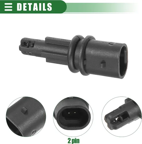 Vista 5 de Motoforti Sensor de temperatura de admisión de aire, sensor de temperatura de carga de aire, para Chevrolet Cruze 2009-2016, plástico