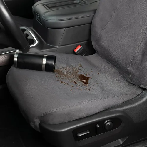 Vista 4 de Covercraft Carhartt SeatSaver Fundas de Asiento Personalizadas Compatible con Toyota Tacoma 2016-2023 Asientos Tipo Bucket de Primera Fila, Duck