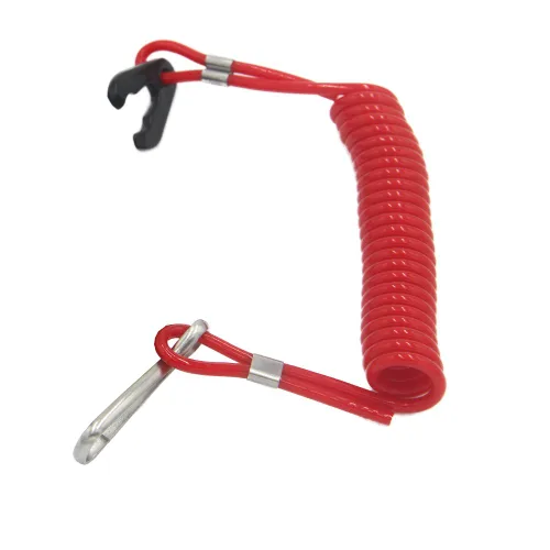 Vista 4 de ZOOKOTO Cordón universal para motor fuera de borda para interruptor de parada urgente y cordón de seguridad para Yamaha/Tohatsu/Honda Motores fuera