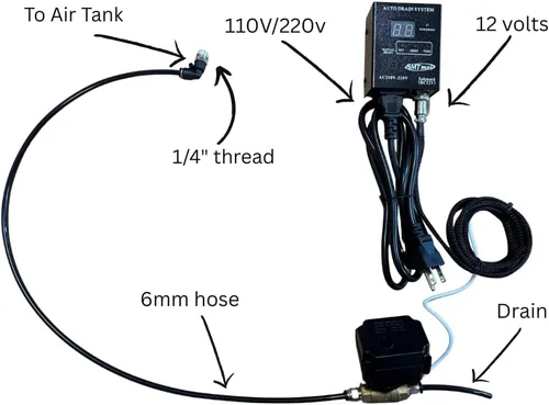 Vista 9 de Controlador de drenaje digital automático para compresores de aire