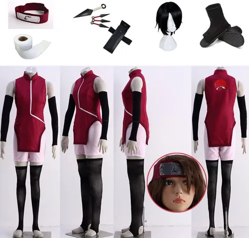 Vista 7 de Disfraz de cosplay de Sarada de talla EE. UU
