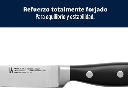 Vista 5 de Henckels Forged Accent - Juego de cuchillos de pelar (2 unidades), diseño alemán afilado Negro
