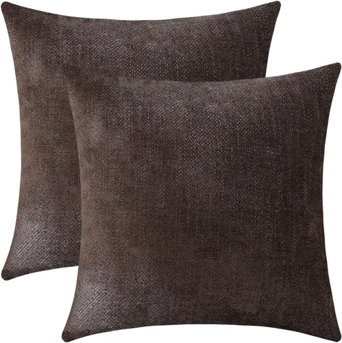 Vista 19 de Jeneoo Fundas de Almohada Decorativas para Cojines Azul Bebé de Chenilla Suave Cómodas Cuadradas Fundas de Cojines para Sofá para Decoración de Sala