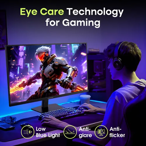 Vista 62 de Amzfast - Monitor de juegos de 24 pulgadas 180Hz 200Hz FHD 1080p, monitor de computadora, sincronización adaptativa de 1 ms, 3000:1, pantalla HDR