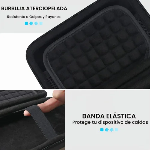Vista 3 de Lacdo Estuche de transporte de disco duro para SanDisk Professional G-Drive ArmorATD - Disco duro externo portátil resistente HDD USB-C USB 3.2 Gen