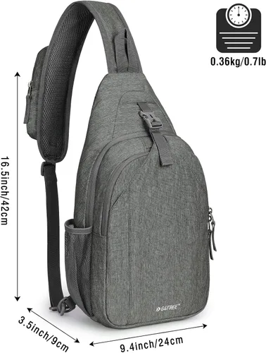Vista 2 de G4Free Sling Bag RFID Bloqueo Sling Mochila+Bolso bandolera ligero