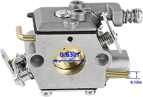 Vista 3 de 309376002 Kit de carburador para Ryobi Homelite RY3714 RY3716 Motosierra de gas piezas con bombilla de imprimación bujía filtro de combustible