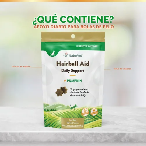 Vista 5 de NaturVet Suplemento de vitamina y ayuda digestiva para el cabello, 50
