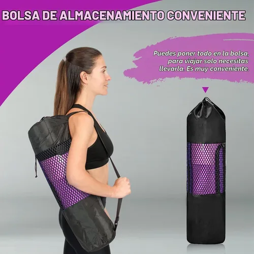 Vista 7 de NEALFIT Juego de almohadillas para pesas para sentadillas, estocadas y empujes de cadera, almohadilla protectora de cuello y hombro, barras Púrpura