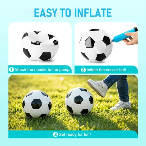 Vista 4 de Balón de fútbol para niños pequeños, tamaño 2, pelota pequeña y suave para niños de 1 a 5 años, juguete deportivo de dibujos animados para niños
