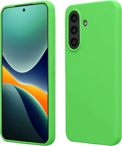 Vista 43 de kwmobile Funda Compatible con Samsung Galaxy A14 5G - Funda de teléfono de TPU y silicona con acabado suave - Verde Lima