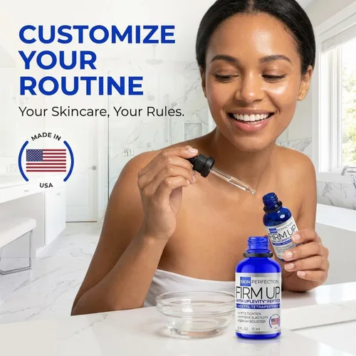 Vista 4 de Skin Perfection Uplevity - Péptido de apriete antienvejecimiento Suero Reafirmante Péptido Reafirmante Aumenta Elasticidad Añadir a cualquier