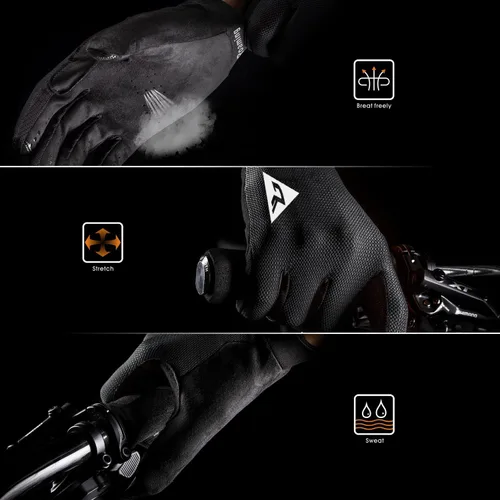 Vista 6 de Roaming Guantes de ciclismo para hombresmujeres-3D Air ligeros Guantes de bicicleta de montaña, guantes de ciclismo de bicicleta de dedo completo