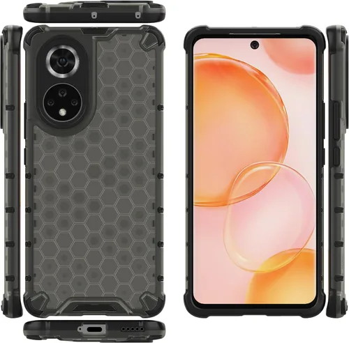 Vista 68 de Pzwoxukhov Funda compatible con Huawei Nova 3i, compatible con Huawei P Smart+ 2018 Honeycomb Anti-Drop Shock-Absorbing Case Negro