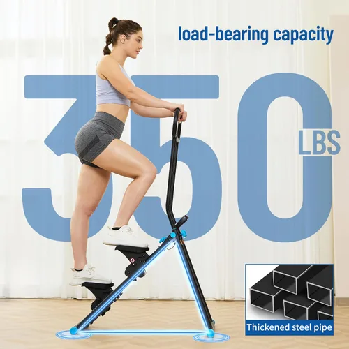 Vista 5 de HXD-ERGO Stair Stepper for Home, New Version 6 Adjustable Resistance Vertical Climber Cardio Exercise Machine, Folding Stair Climber for Full Body