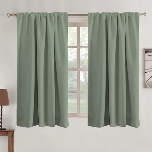 Vista 72 de Turquoize Cortinas Opacas con Aislamiento Térmico Paneles de Tratamiento de Ventanas con Bolsillo para Barra Paneles de Ventana para Ventanas