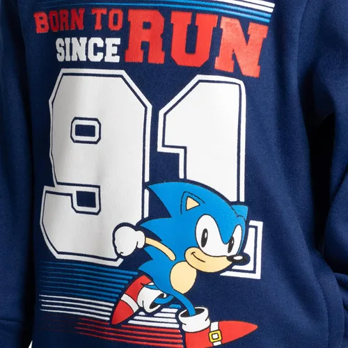 Vista 6 de SEGA Sonic The Hedgehog - Sudadera con capucha de forro polar