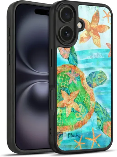 Vista 55 de Head Case Designs Officially Licensed Paul Brent Agate Mermaid Coastal Gel Armor Case [Military Grade Drop Protection] Compatible with Apple iPhone