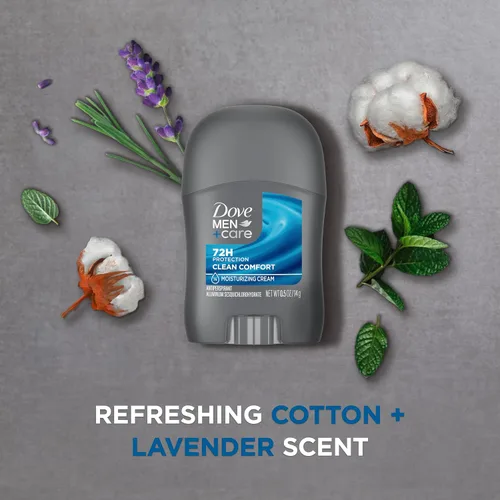 Vista 4 de Dove Men+Care - Desodorante antitranspirante Stick Clean Comfort, paquete de 36 antitranspirantes de protección contra el sudor y el olor de 72