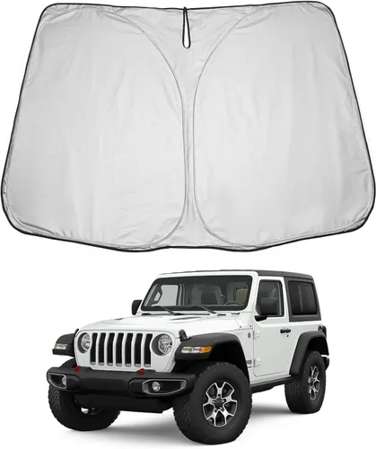 Vista 31 de LUWU Parasol para parabrisas para Dodge RAM 1500 y 2500 2009-2018 - Parasol para ventana delantera con bloqueo de rayos UV