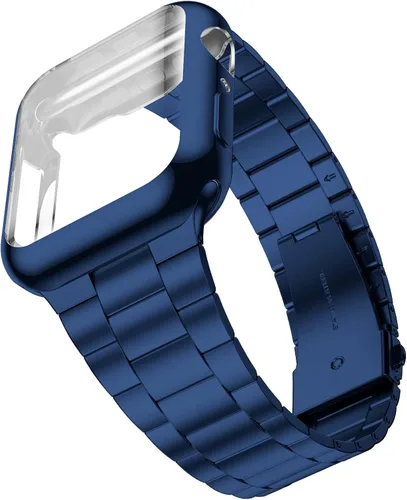 Vista 8 de Wolait Compatible con Apple Watch Band de 1.929 in 1.811 in 1.772 in 1.732 in 1.654 in 1.496 in 1.575 in 1.614 in, correas de acero inoxidable