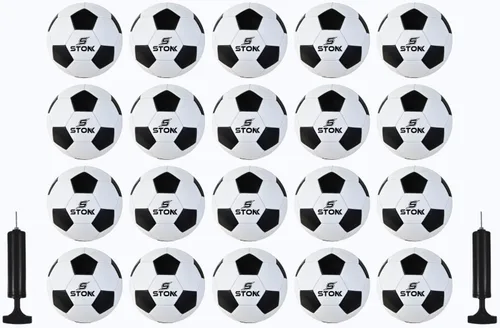 Vista 6 de Balón de fútbol para entrenamiento y nivel de entrada, tamaños 3/4/5 con bomba, tamaño y peso oficiales, fútbol de PVC duradero para juego