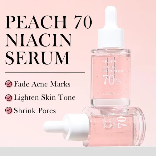 Vista 6 de Peach 70 - Suero de niacinamida, suero facial hidratante, suero facial para piel grasa, limpieza diaria para mujeres (1.0 fl oz)
