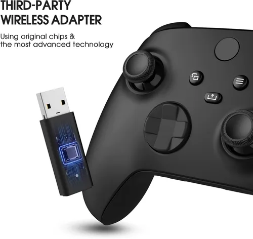 Vista 2 de Smlau Adaptador inalámbrico XB2 compatible con Xbox One Controller y Xbox Series X para Windows 78811011