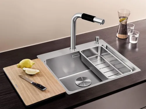 Vista 3 de BLANCO, Tapa de drenaje decorativa de acero inoxidable 517666 Cap Flow