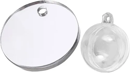 Vista 10 de Yardwe 1 juego de espejo de entrenamiento Betta Espejo de tanque de peces Betta Espejo de tanque Betta juguete decoraciones de pecera Betta Fish Toy