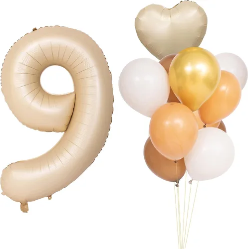Vista 208 de Globos de 40 pulgadas con números de caramelo, papel de aluminio de helio, globos de látex de Mylar para fiesta de cumpleaños, decoración digital 0