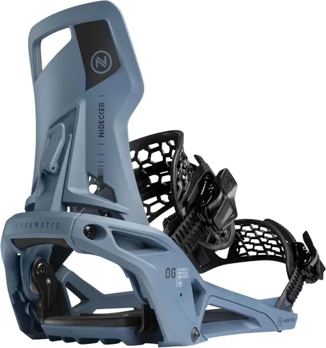 Vista 11 de Nidecker Supermatic Snowboard First Universal, Doble Entrada, Fijación Automática - Cómoda y Confiable como una Fijación Regular de Dos Correas