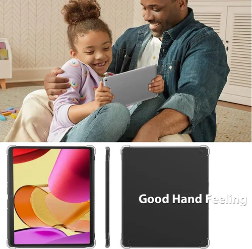 Vista 5 de Zeking Funda para tablet Amazon Fire Max 11, esquinas reforzadas transparentes transparentes de poliuretano termoplástico (TPU) para tableta Amazon
