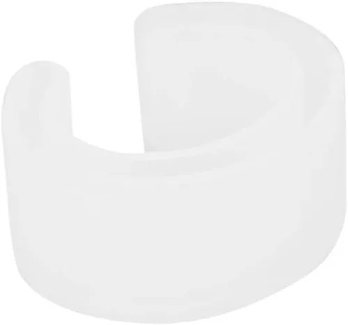 Vista 5 de Pulsera de silicona con fuente C, pulsera abierta de bricolaje, fundición de resina para fabricación de joyas