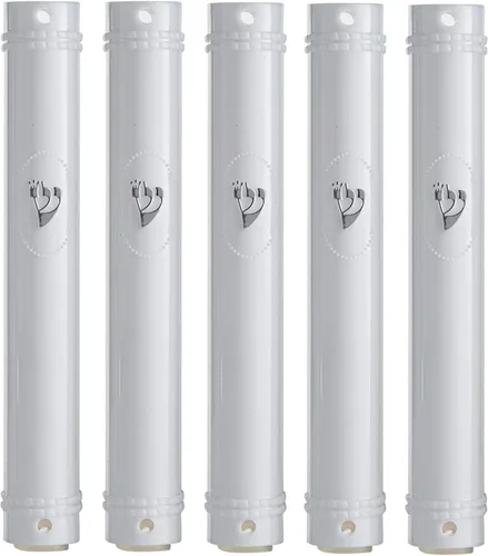Vista 9 de SUPER STAM MEZUZAH CASE Holder (shidell) - Espinillera plateada semirunda de plástico semircular de goma impermeable corcho lote de 5
