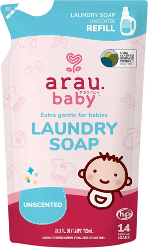 Vista 11 de Arau Baby Repuesto de jabón líquido para lavandería, lavanda (24.3 onzas líquidas)