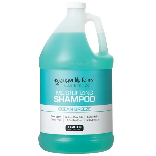 Vista 11 de Ginger Lily Farms Club & Fitness Champú hidratante para todo tipo de cabello, 100% vegano y libre de crueldad, aroma a aloe vera, repuesto de 1