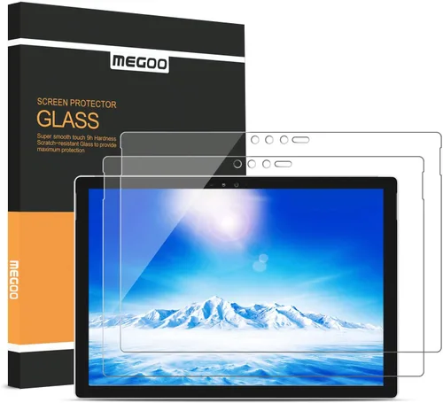 Vista 8 de Megoo Protector de pantalla para Microsoft Surface Go 4/3/2/1, vidrio templado 9H, anticaídas, hidrofóbico, oleofóbico, 9.5 x 6.7 in, 10,5 pulgadas