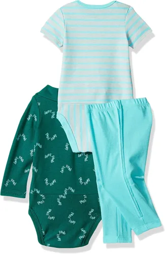Vista 2 de Hanes Ultimate Baby - Conjunto de pantalones con cremallera y manga corta y larga
