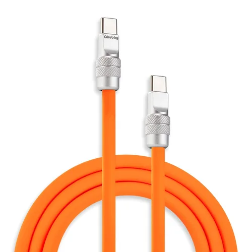 Vista 60 de chubbycable Chubby 2.0 USB C 240W Cable de carga rápida de silicona suave y duradero, cable de carga extra grueso compatible con iPhone 17-15 Series