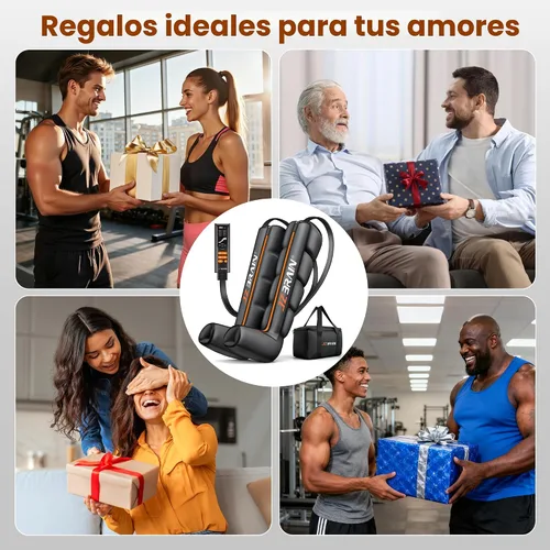 Vista 9 de JZBRAIN Botas de compresión de aire Masajeador de piernas: recuperación secuencial de piernas completas con calor, 6 modos y 11 intensidades